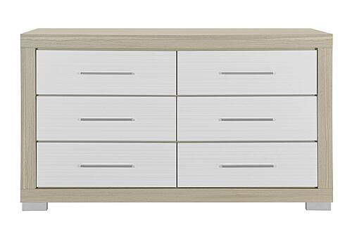 Emma Natural/White Dresser by Global Furniture