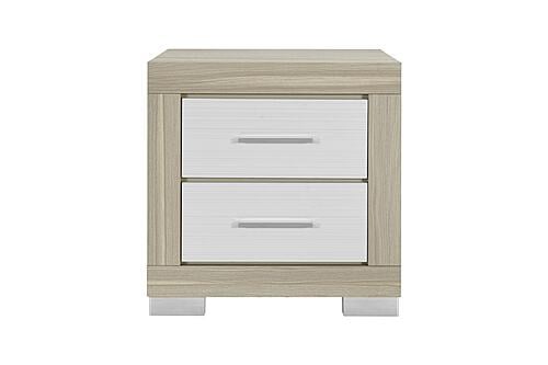 Emma Natural/White Nightstand by Global Furniture