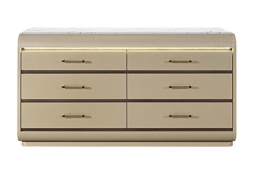 Genesis Gold Dresser w/LED by Global Furniture