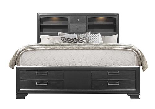 Jordyn Grey Full Bed Group by Global Furniture