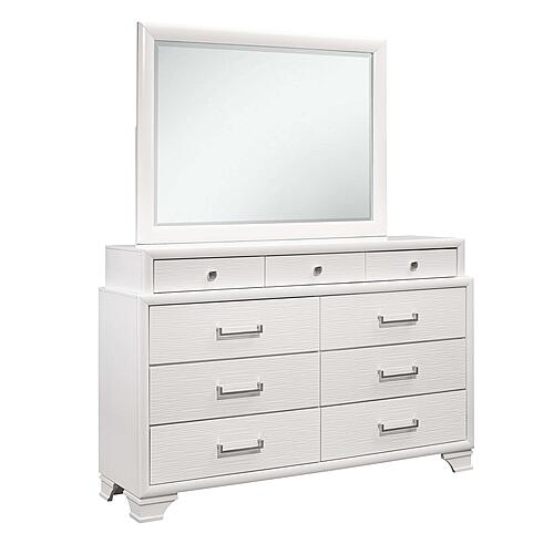 Jordyn White Mirror by Global Furniture
