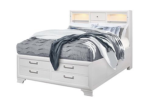 Jordyn White Full Bed Group by Global Furniture