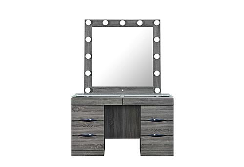 Lexi Grey Vanity w/Speaker by Global Furniture