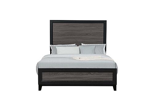 Lisbon Grey/Black Queen Bed Group by Global Furniture