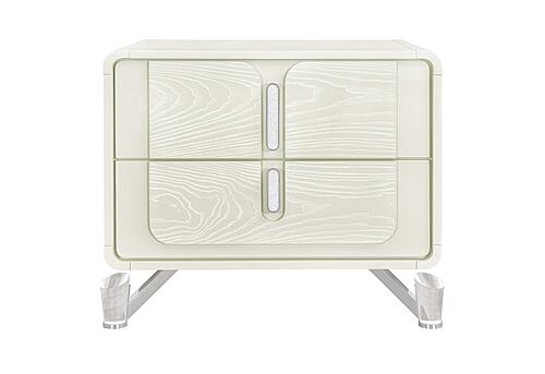 Lyra Beige Nightstand w/Usb by Global Furniture