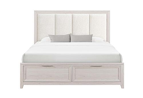 Mariah Beige King Bed by Global Furniture