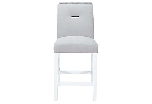 Monaco Grey/White Bar Stool (Set of 2) by Global Furniture
