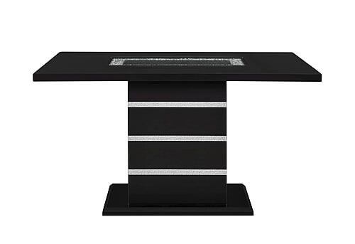Monaco Black Rectangular Bar Table by Global Furniture