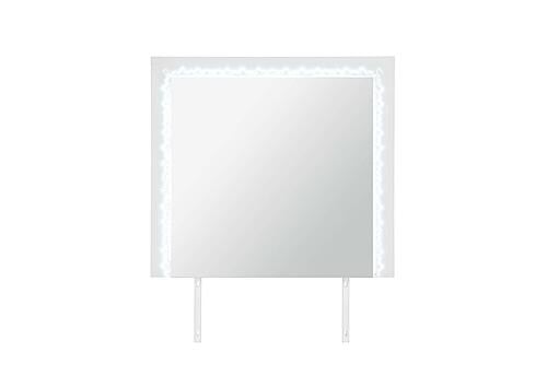 Naomi Silver Marble Mirror w/LED by Global Furniture