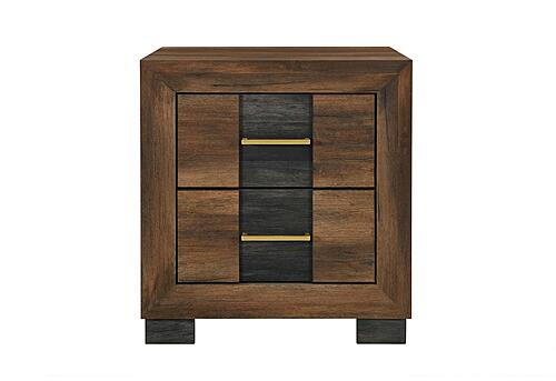 Optimus Brown/Black Nightstand by Global Furniture