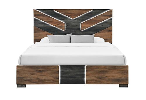 Optimus Brown/Black Full Bed by Global Furniture