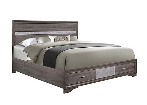 Seville Grey Full Bed Group by Global Furniture