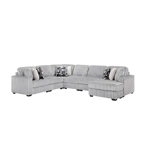 Snuggle L-Shaped Sectional Sofa - Gray by Galaxy Furniture