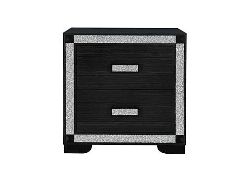 Soleil Charcoal Nightstand by Global Furniture
