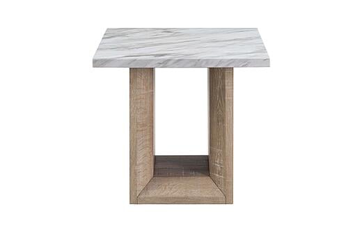 T02 Natural/White End Table by Global Furniture