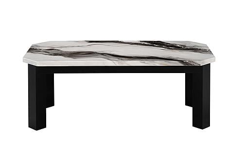 T06 Black/White Coffee Table & 2 End Tables by Global Furniture
