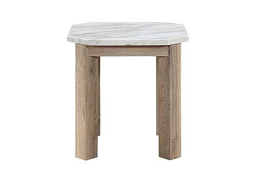 T06 White/Natural End Table by Global Furniture