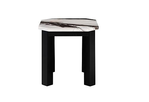 T06 White/Natural End Table by Global Furniture