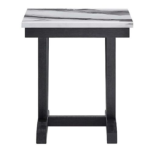 T1319 Black/White End Table by Global Furniture