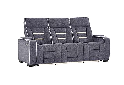 U1895 Grey P2 Reclining Sofa/Console Reclining Loveseat/Recliner by Global Furniture