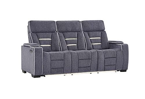 U1895 Grey P2 Reclining Sofa/Console Reclining Loveseat by Global Furniture