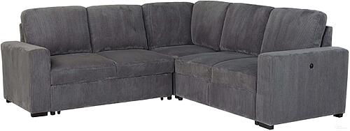 U2660 Grey Sofa Bed Sectional w/o Chaise & w/o Pullout by Global Furniture