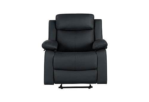 U6026 Black PU 72A Glider Recliner w/LED by Global Furniture
