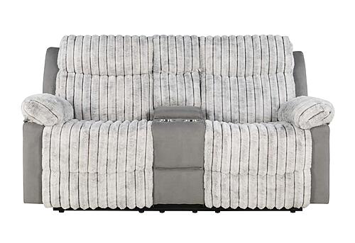 U6028 Grey Console Reclining Loveseat by Global Furniture