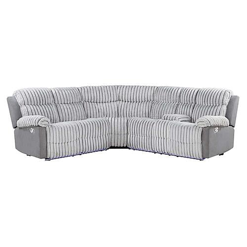 U6028 Grey Sectional w/LED by Global Furniture