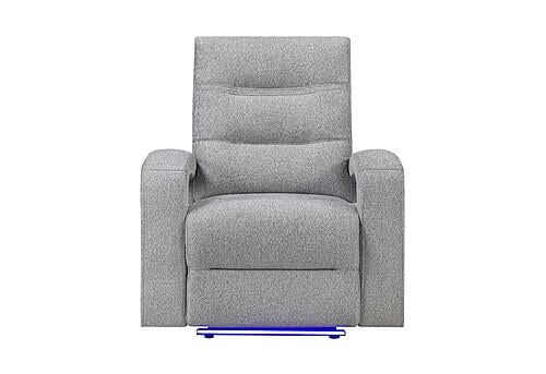 U6611 Grey 15 Power Recliner w/LED by Global Furniture