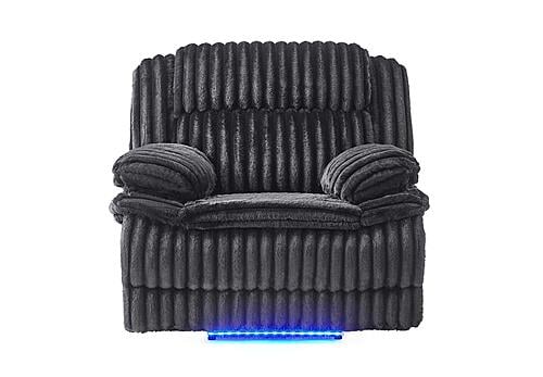 U8686 Black Power Recliner w/LED by Global Furniture