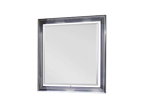 Ylime Smooth White Mirror w/LED by Global Furniture