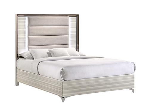 Zambrano White Queen Bed Group by Global Furniture