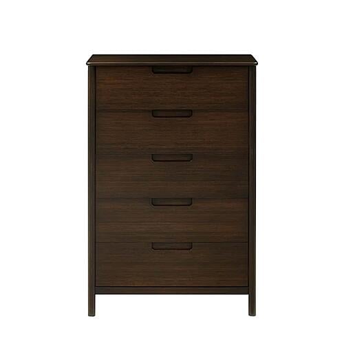Weston Five Drawer Chest - Black Walnut by Greenington