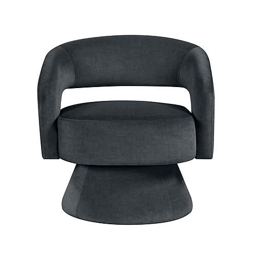 Lavon Swivel Chair - Dark Gray by Homelegance