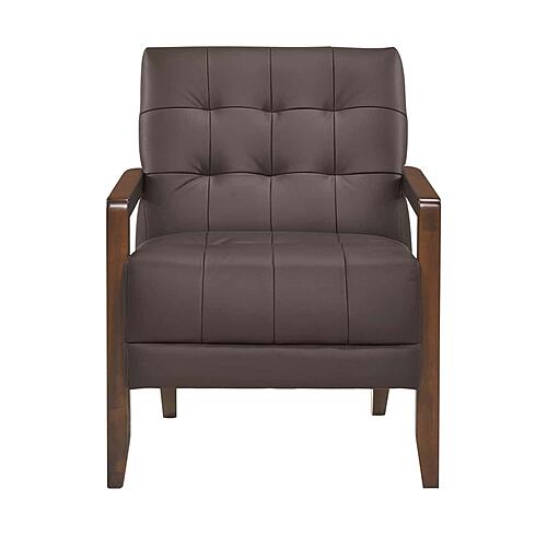 Crafton Accent Chair - Dark Brown by Homelegance