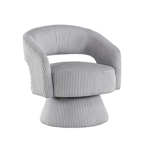 Upton Swivel Chair - Gray by Homelegance