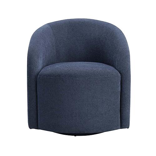 Dalhart Swivel Chair - Blue by Homelegance