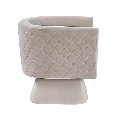 Candace Swivel Chair - Taupe by Homelegance