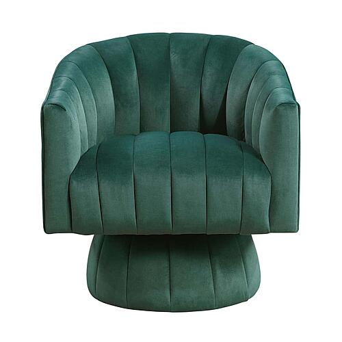 Bristol Swivel Chair - Dark Green by Homelegance