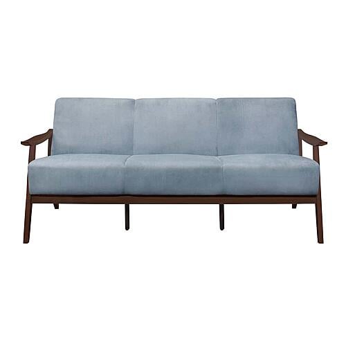 Carlson Sofa - Blue-Gray Velvet by Homelegance