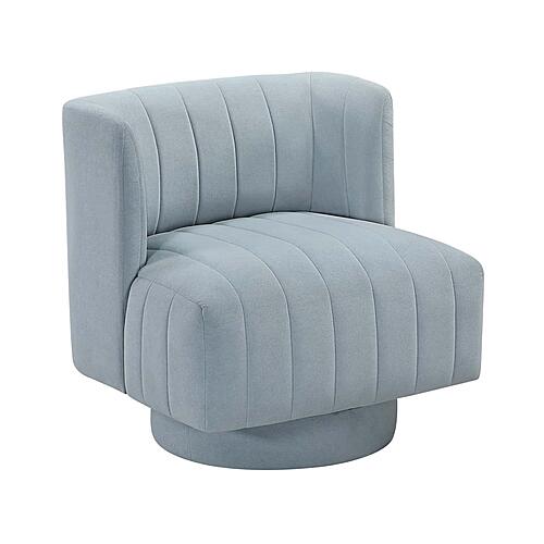 Joyce Swivel Chair - Aqua Blue by Homelegance
