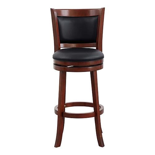 Shapel Swivel Pub Height Chair - Black by Homelegance