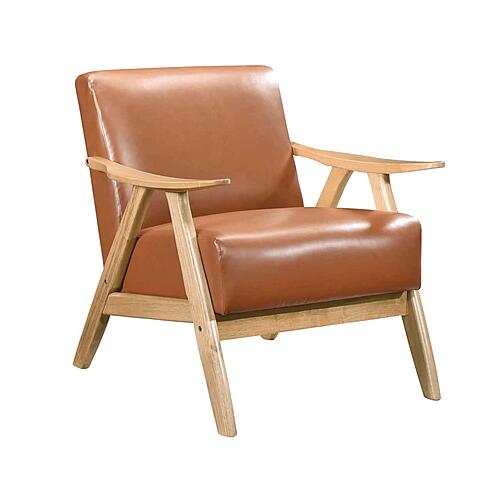 Damala Accent Chair - Matt Brown & Natural by Homelegance