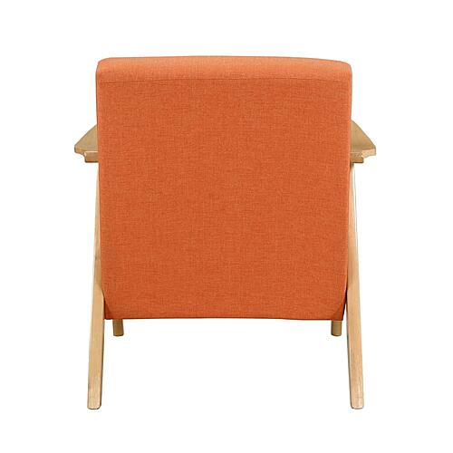 Damala Accent Chair - Orange & Natural by Homelegance