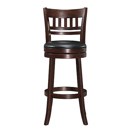 1140E-29S Edmond Swivel Pub Height Chair - Black by Homelegance