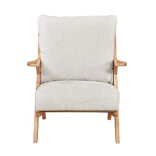 Lennox Accent Chair - Beige & Natural by Homelegance