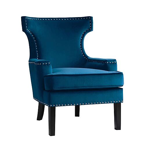 Lapis Accent Chair - Blue by Homelegance