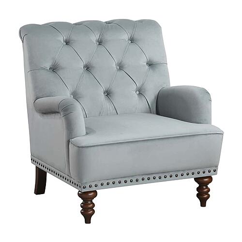 Holland Park Accent Chair - Gray by Homelegance