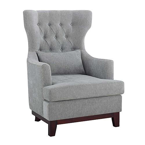 Adriano Accent Chair - Light Gray by Homelegance